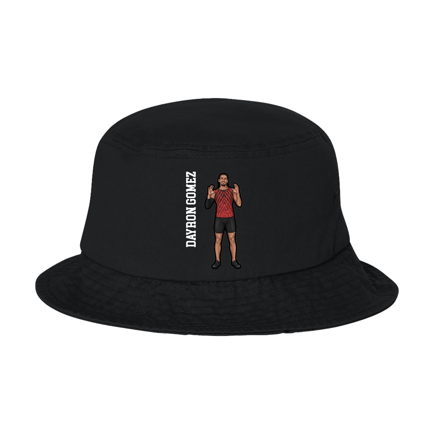 Bucket Cap — Name Vertical in Black