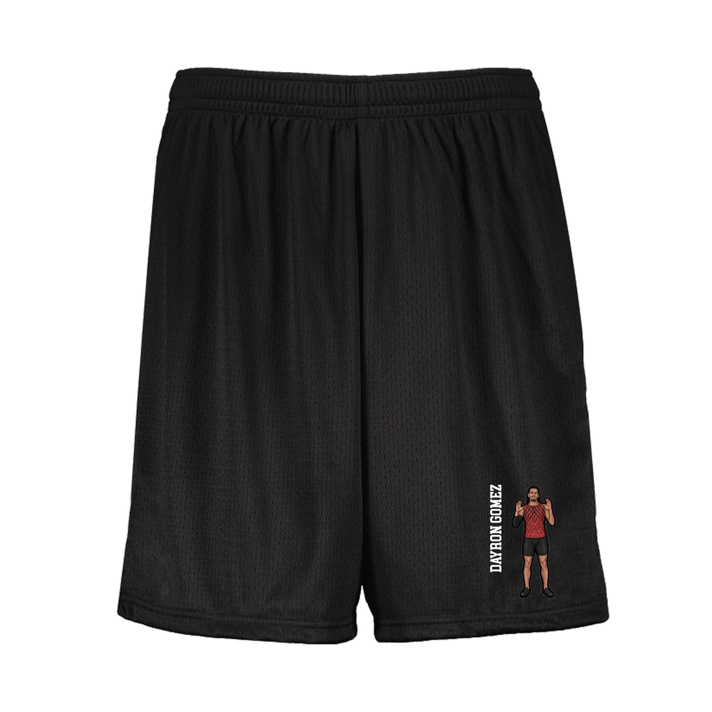 Shorts — Name Vertical in Black