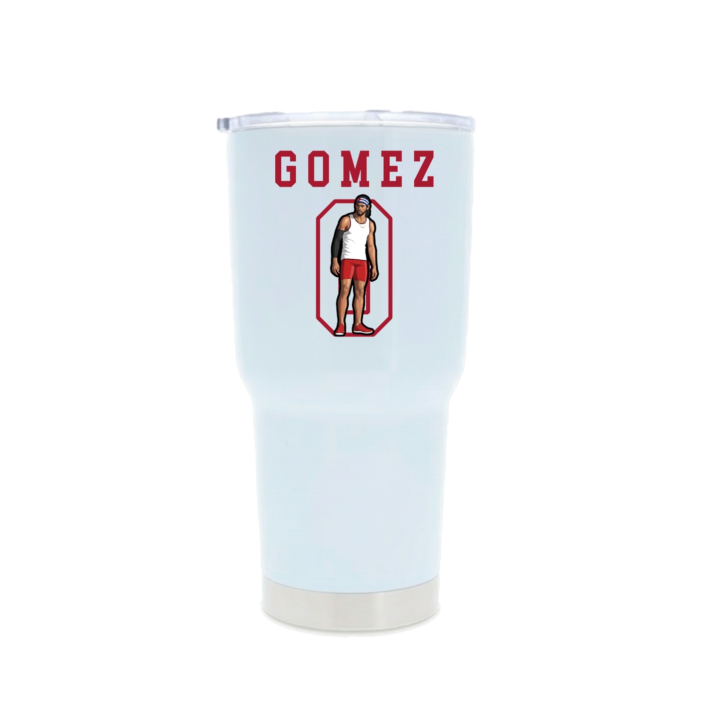 30oz Stainless Steel Tumbler — Shirsey in White