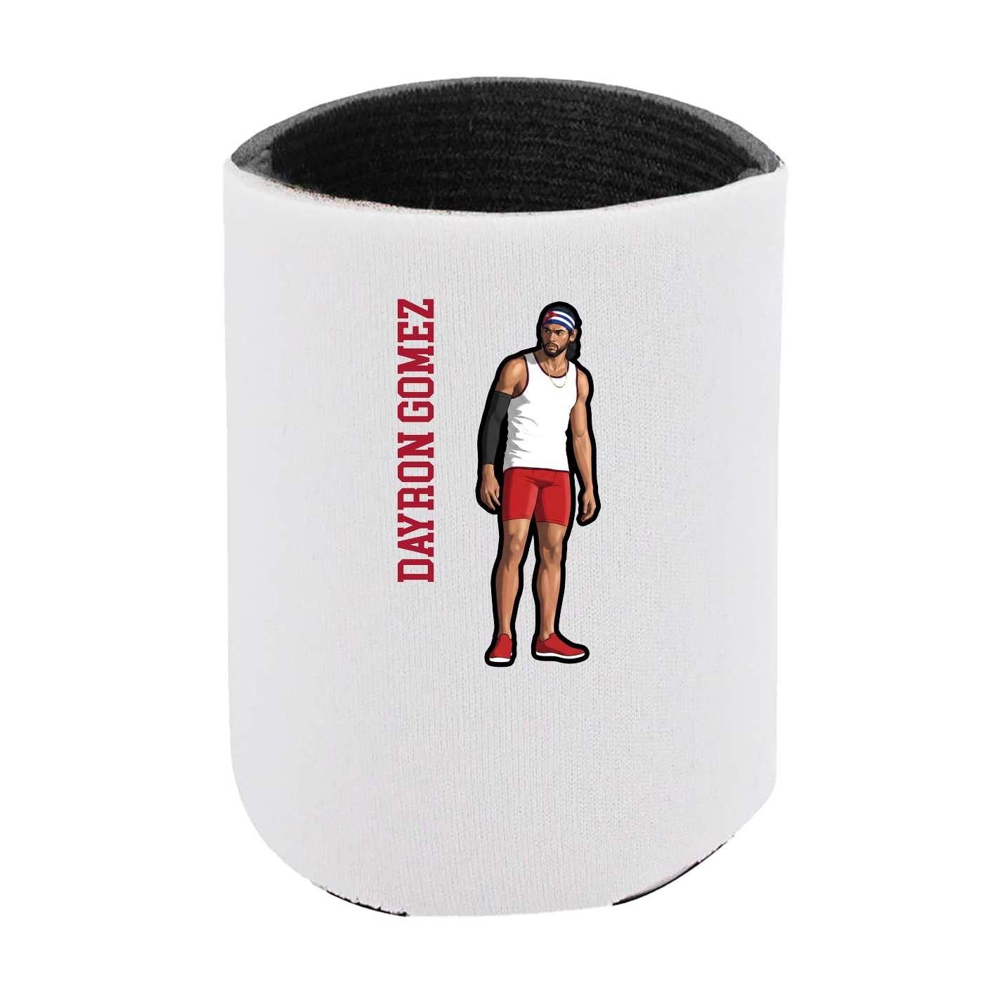 Can Holder — Name Vertical in White