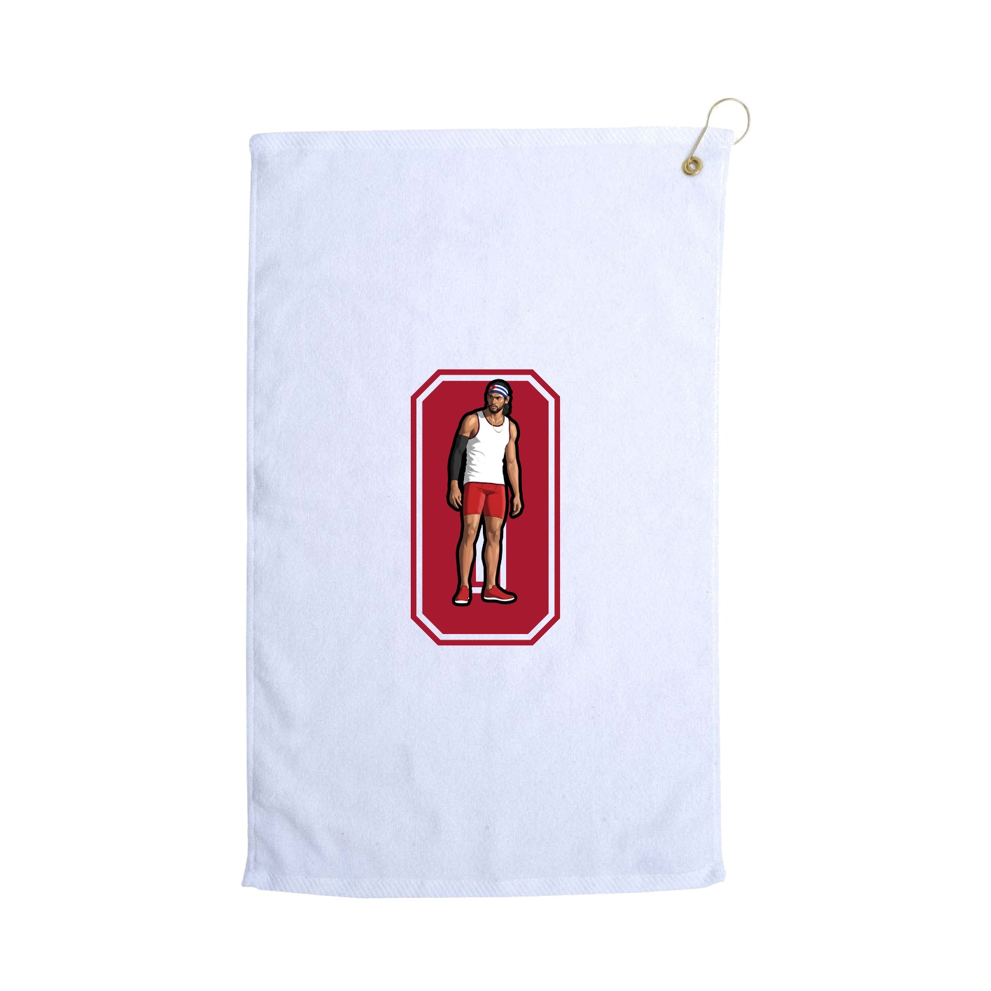 Golf Towel — Number in White