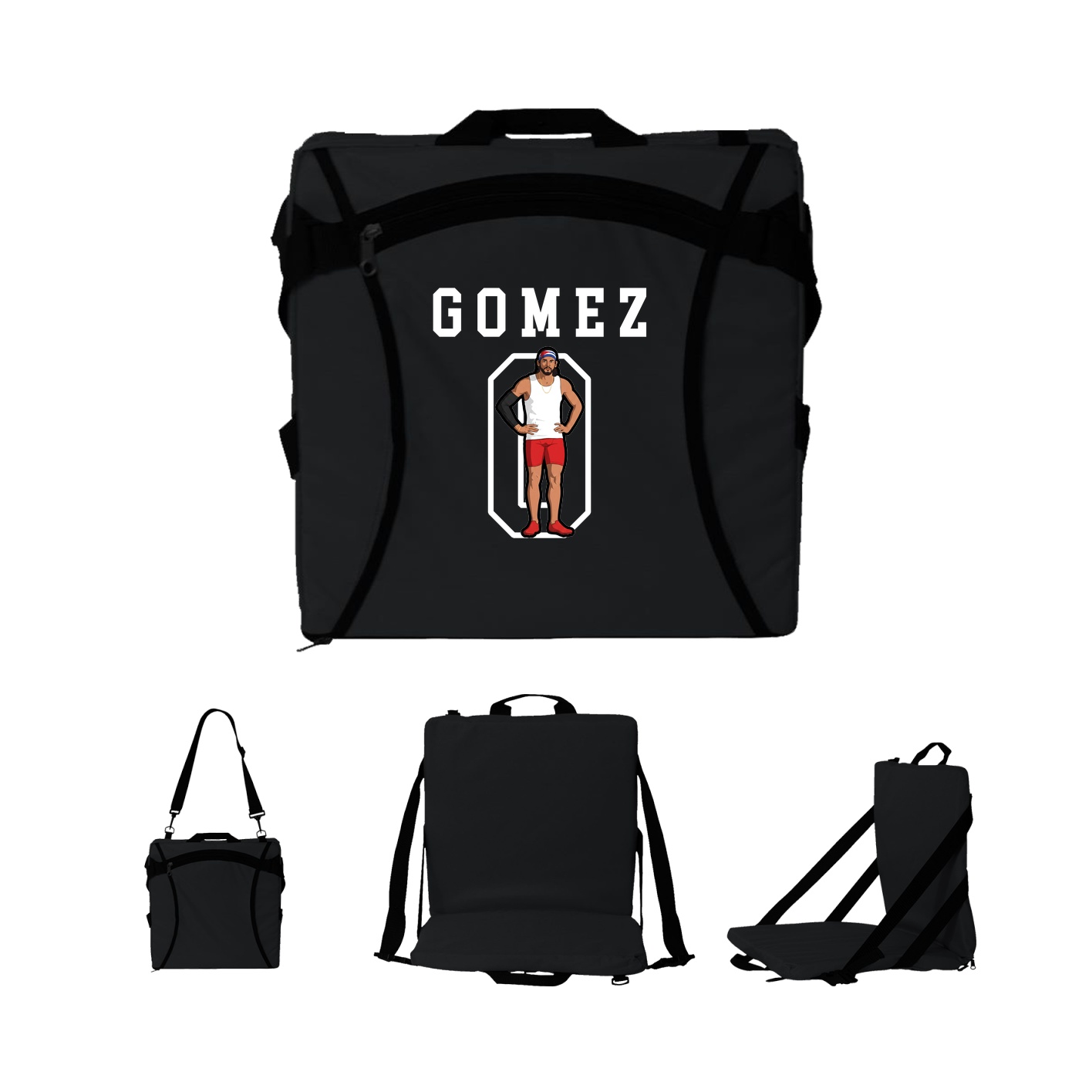 Folding Stadium Seat — Shirsey in Black