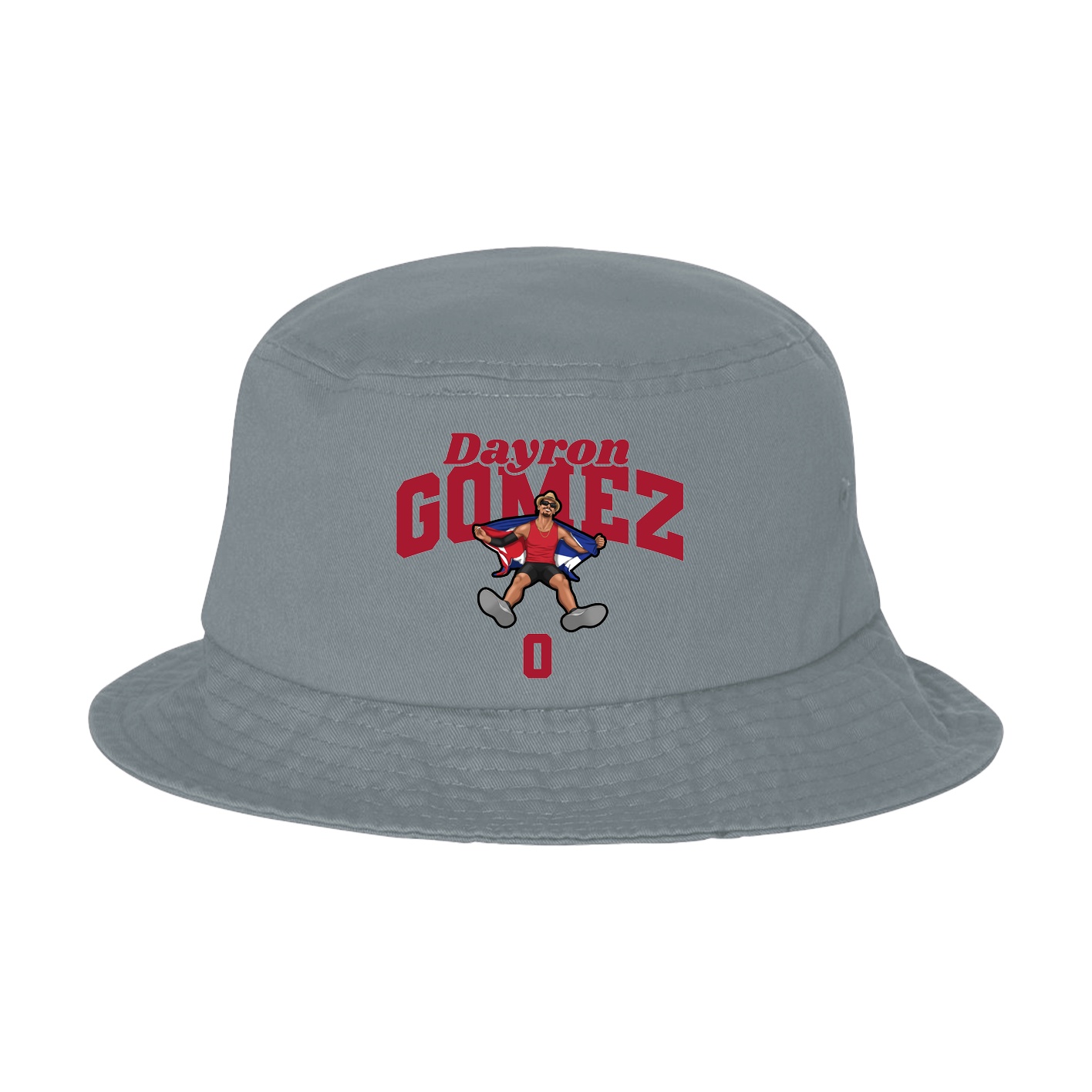 Bucket Cap — Signature Arch in Grey