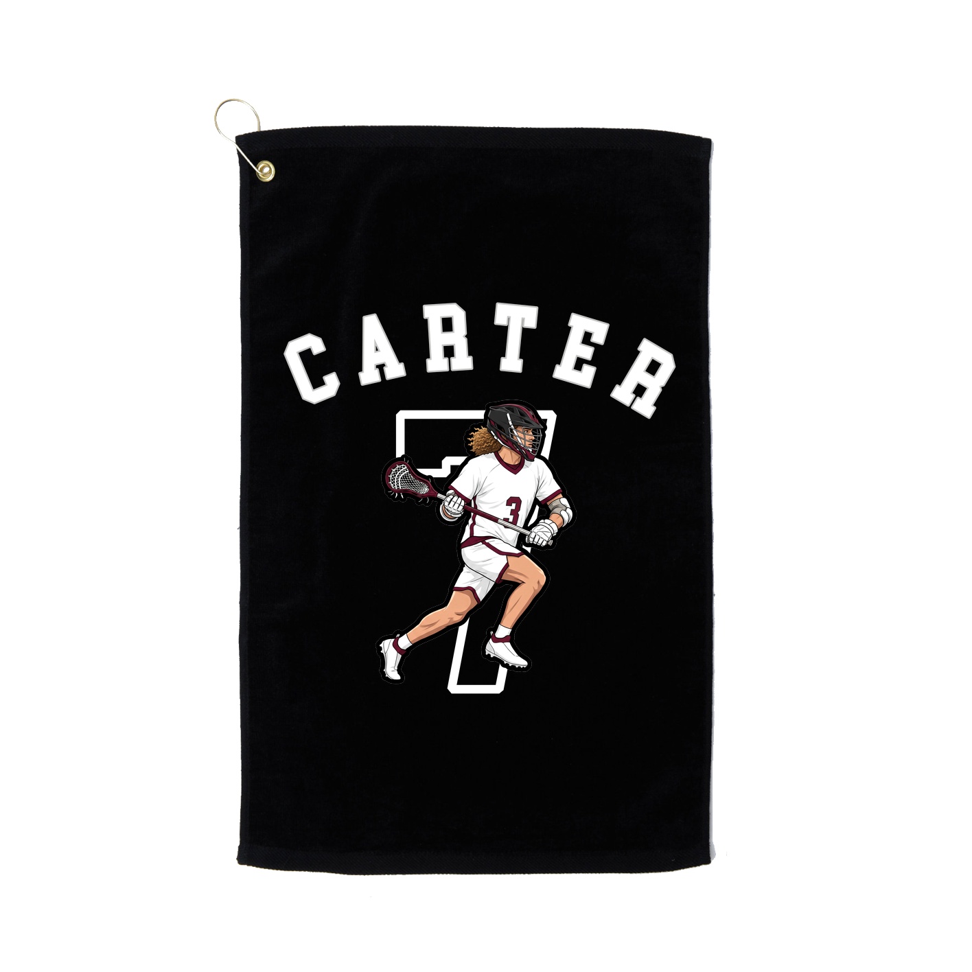 Golf Towel — Shirsey Arch in Black