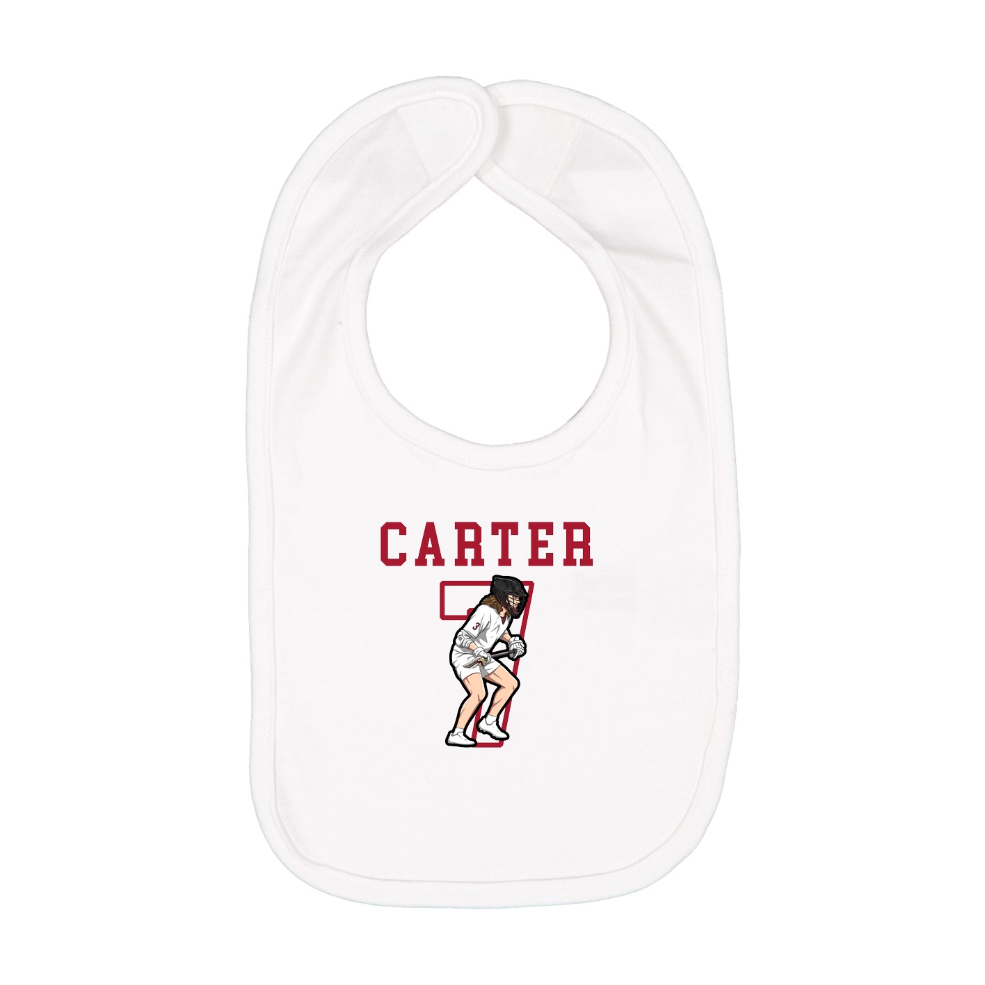 Infant Bib — Shirsey in White