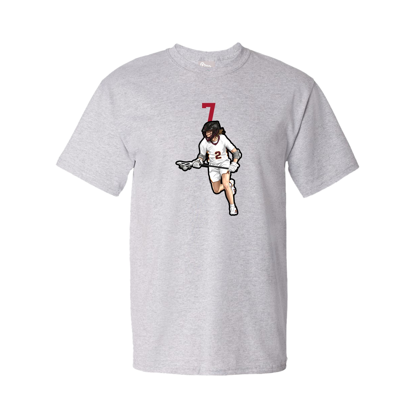 Youth Tee — Number Top in Grey