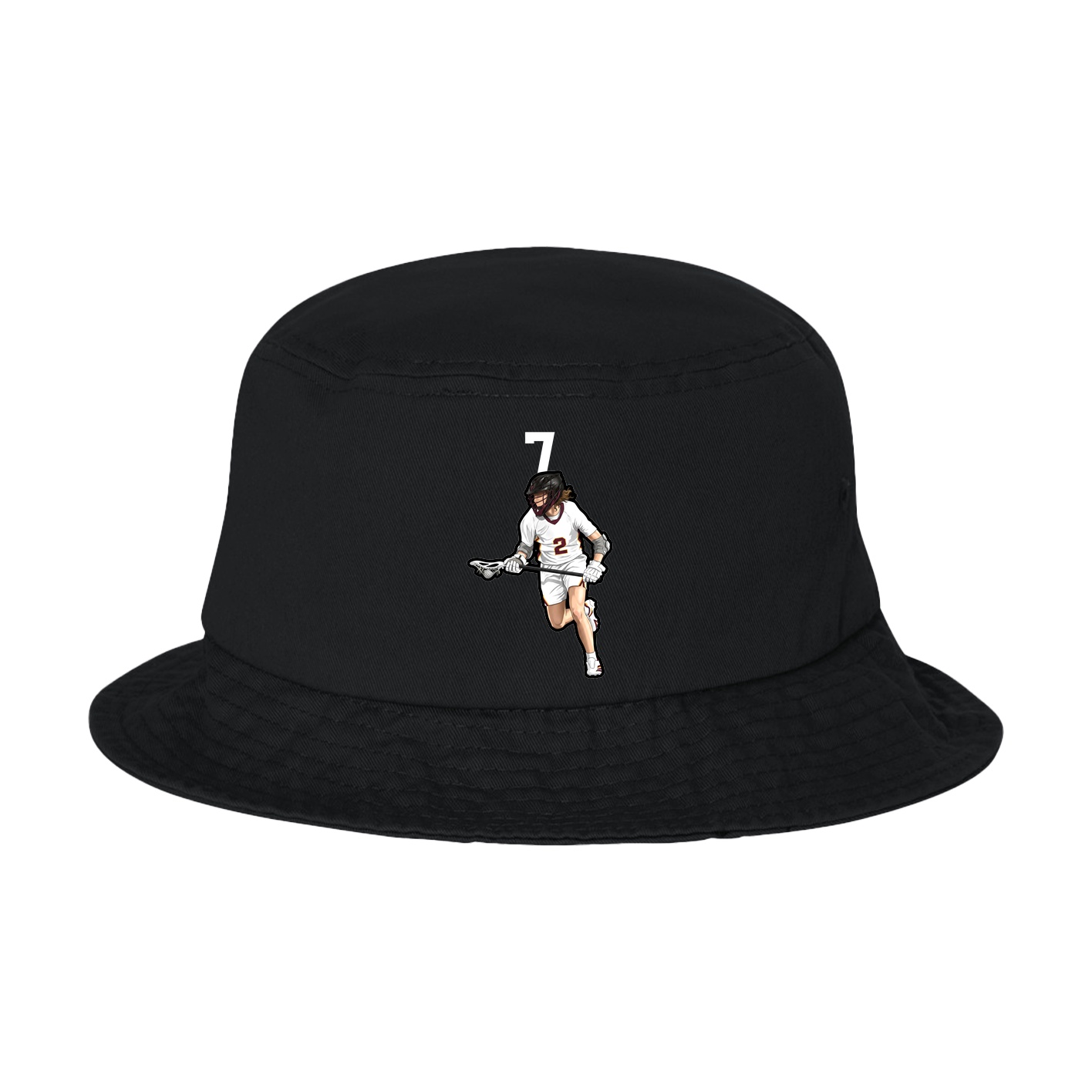 Bucket Cap — Number Top in Black