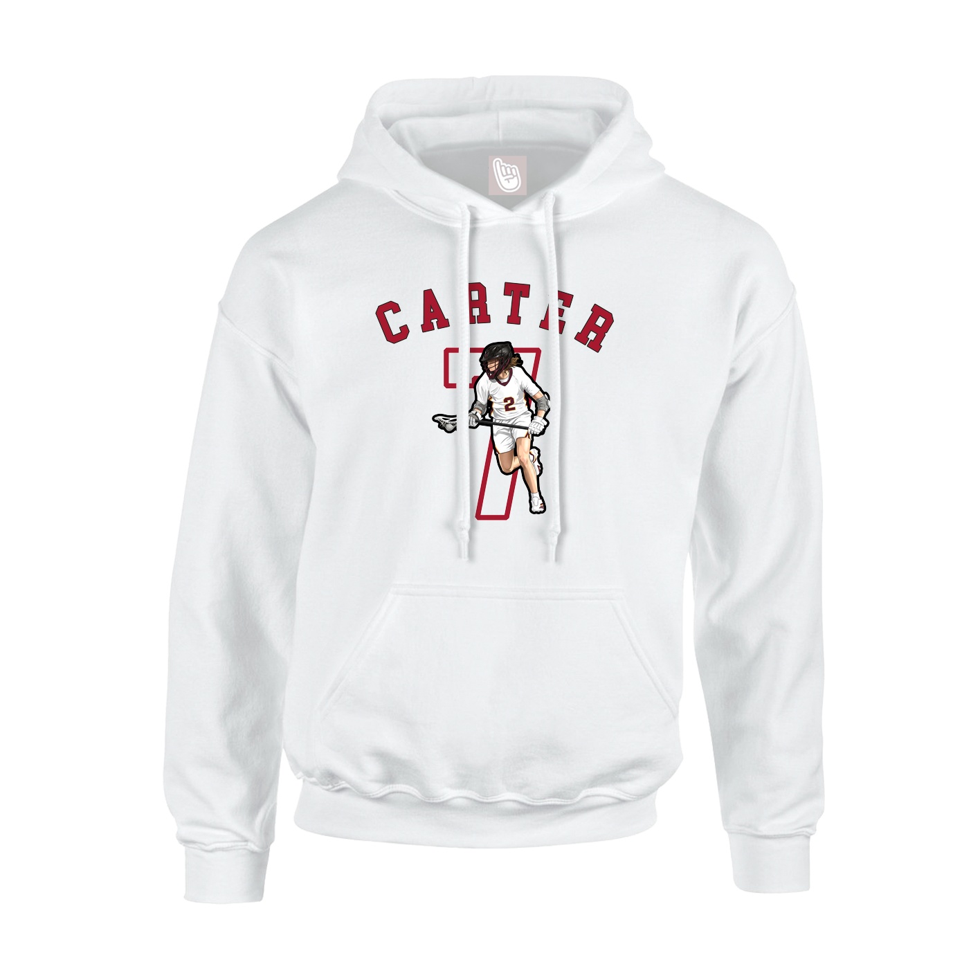 Youth Hoodie — Shirsey Arch in White