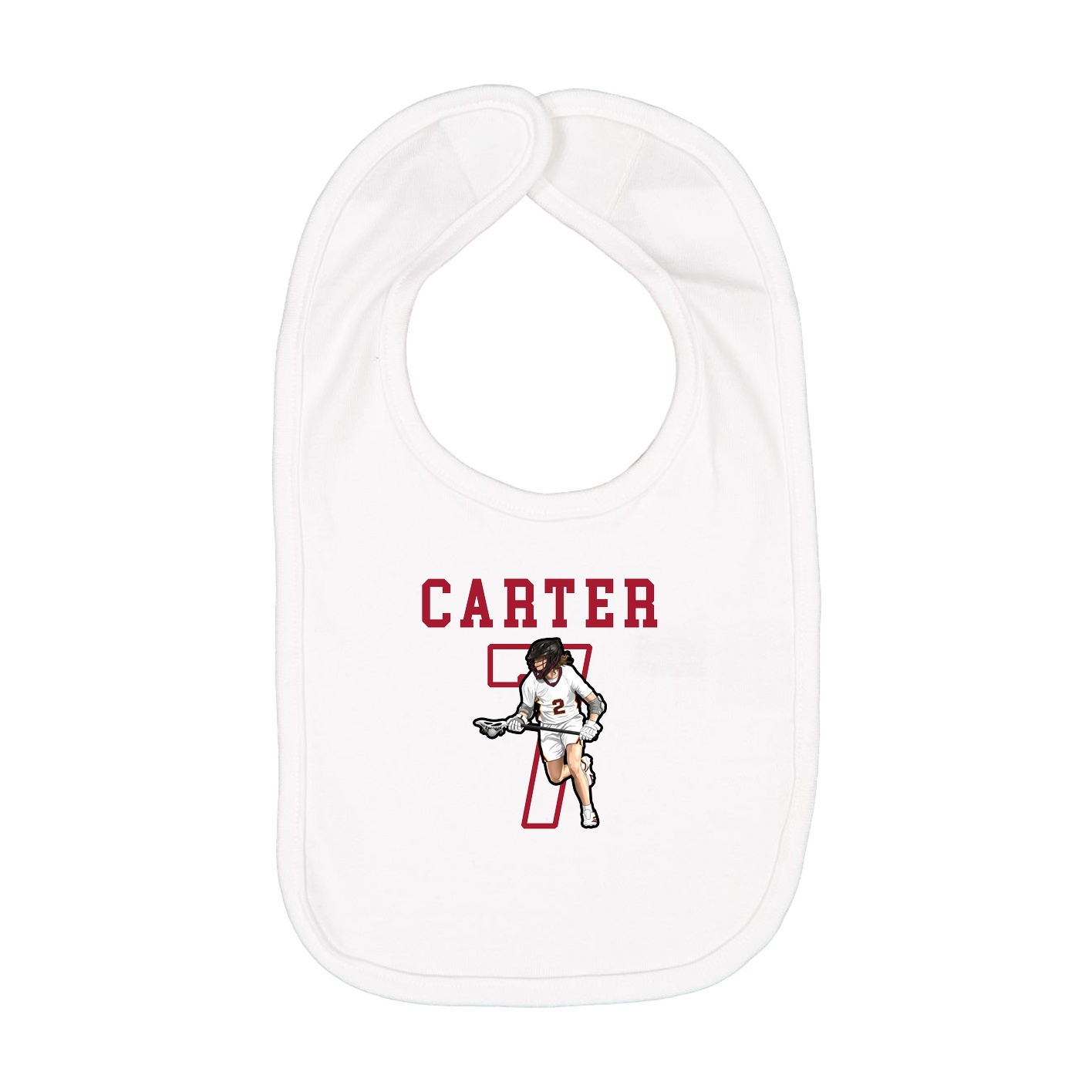 Infant Bib — Shirsey in White