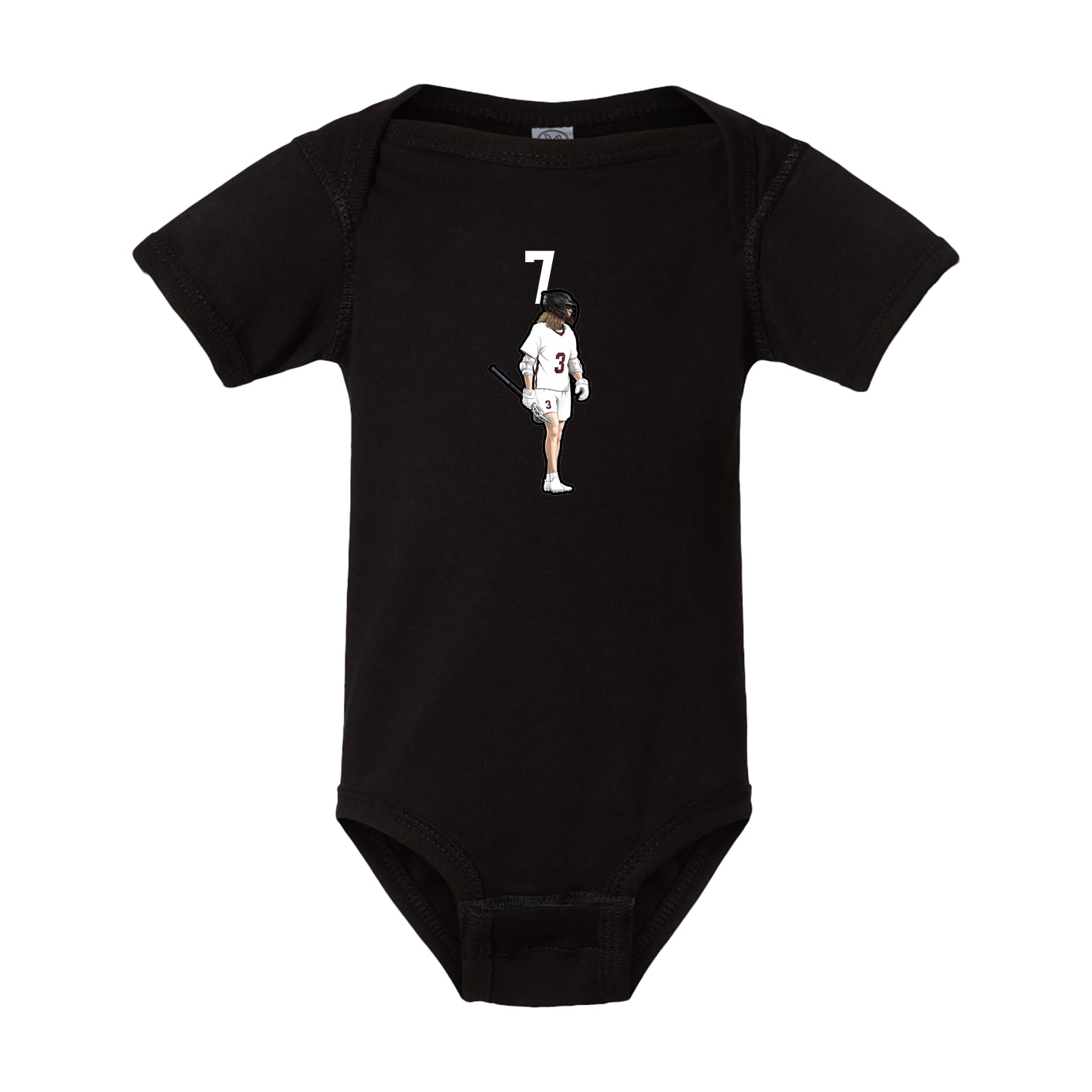 Baby Onesie — Number Top in Black