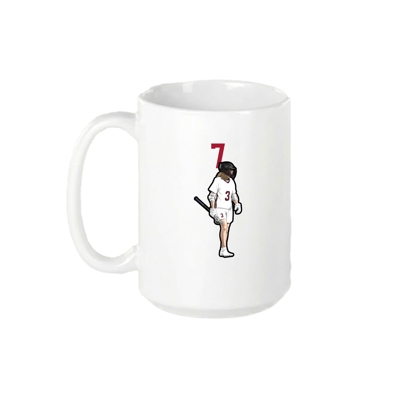 15oz Coffee Mug — Number Top in White