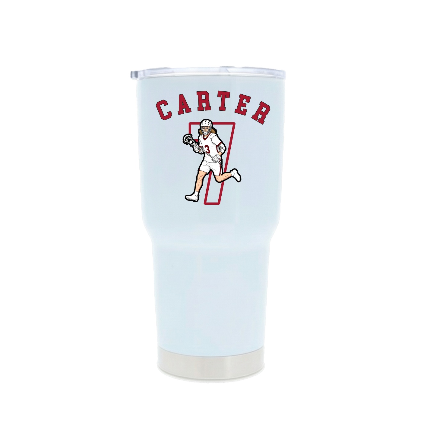 30oz Stainless Steel Tumbler — Shirsey Arch in White