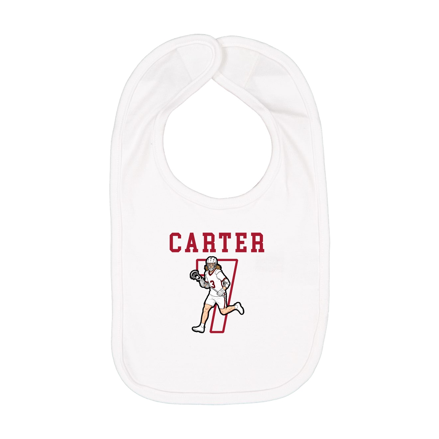 Infant Bib — Shirsey in White