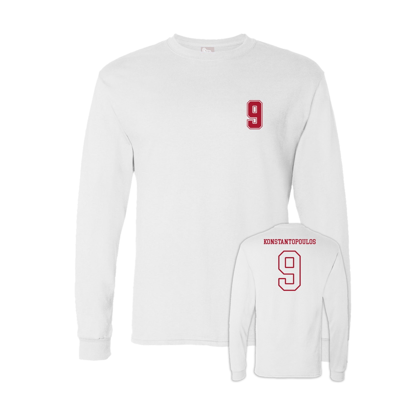 Long Sleeve Tee — Chest Back in White