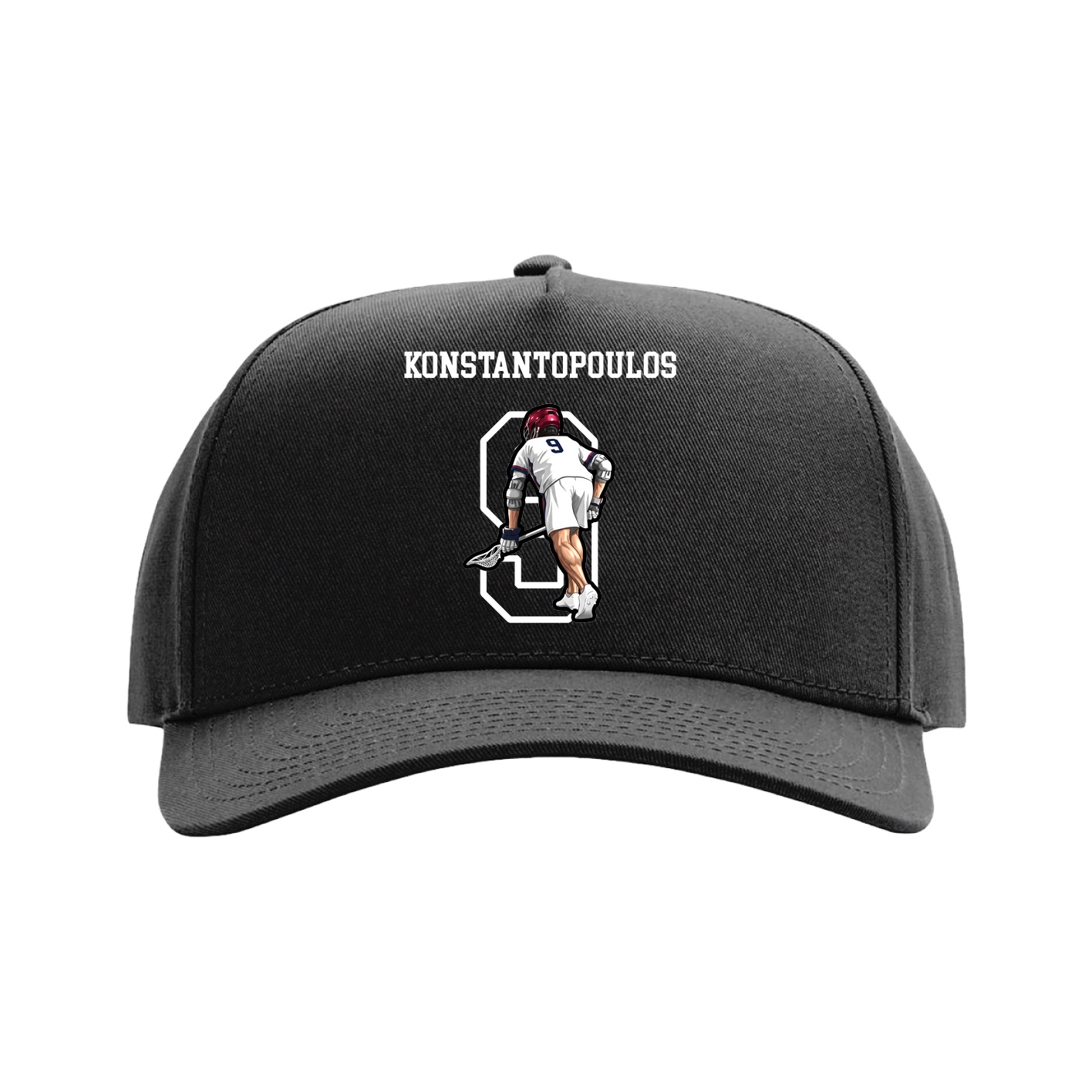 Full Fabric Five-Panel Champ Cap — Shirsey in Black