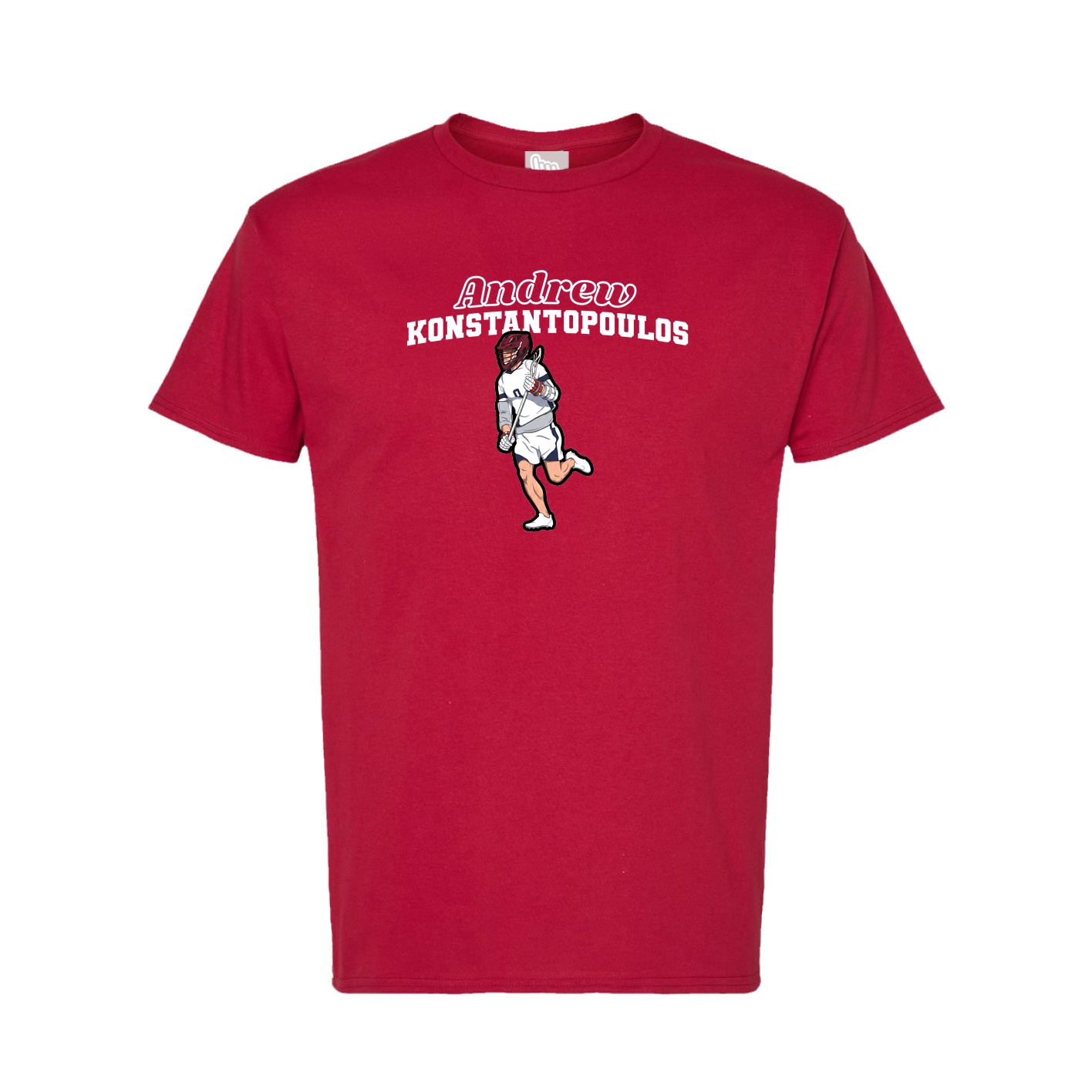 Tee — Name Arch in Crimson