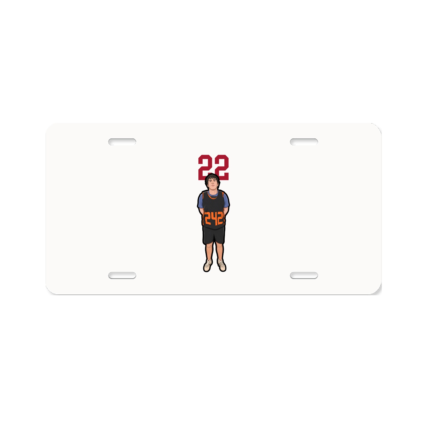 License Plate — Number Top in Classic