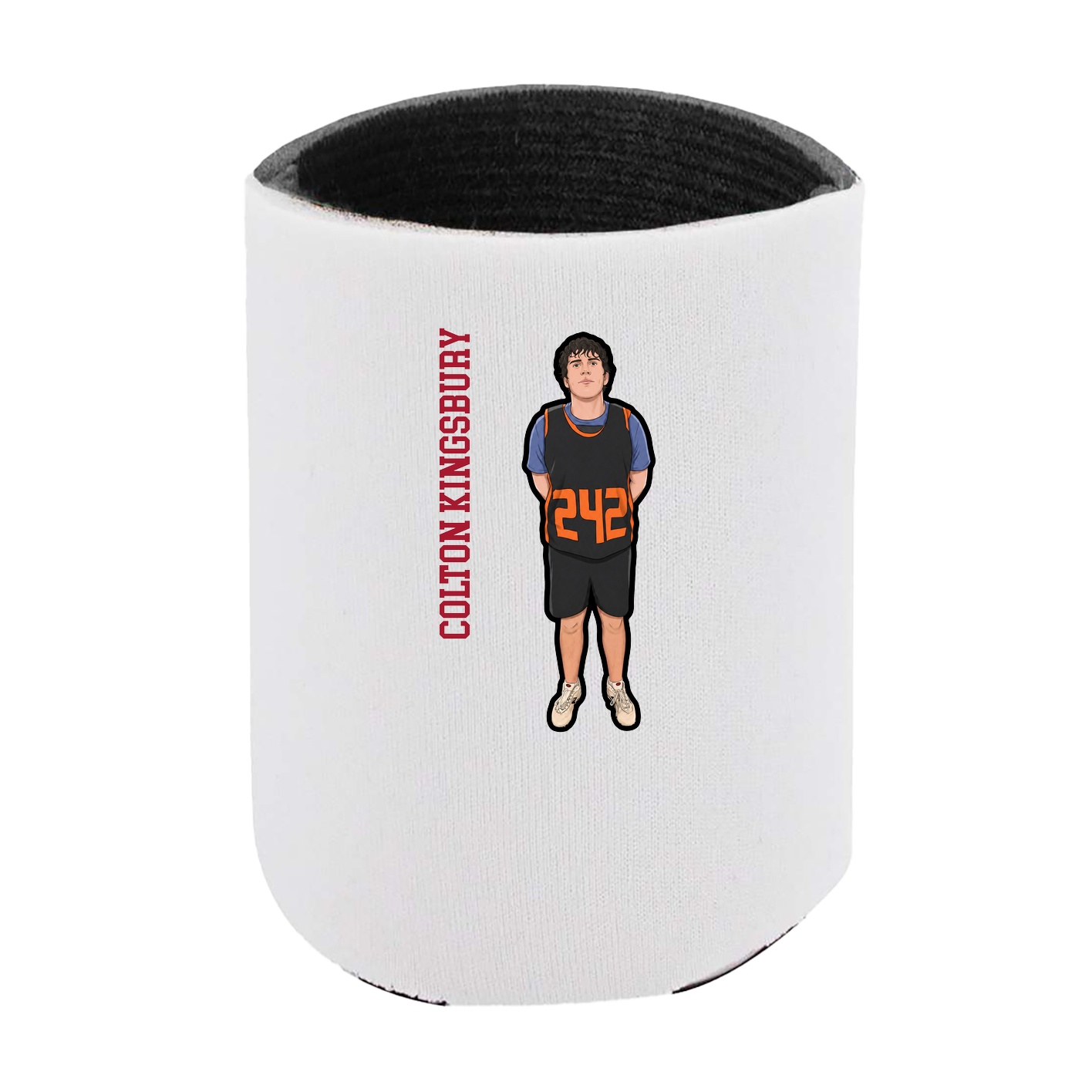 Can Holder — Name Vertical in White