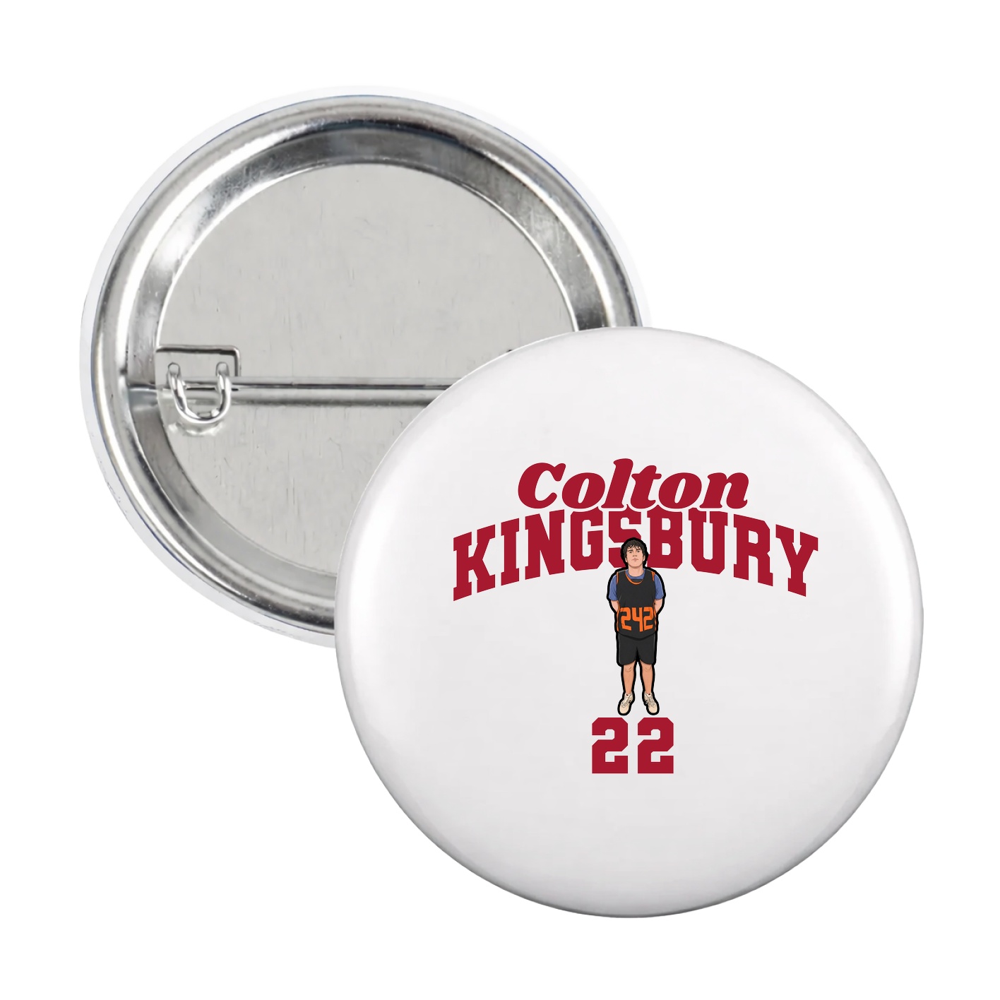 Game Day Button — Signature Arch in White