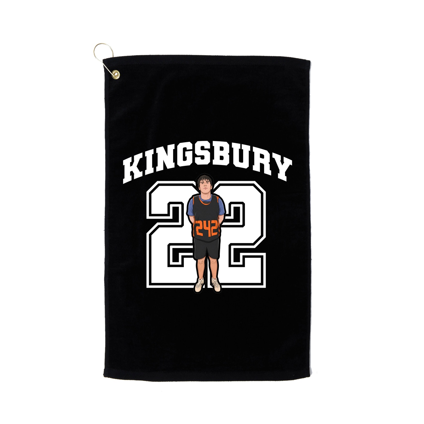 Golf Towel — Number in Black