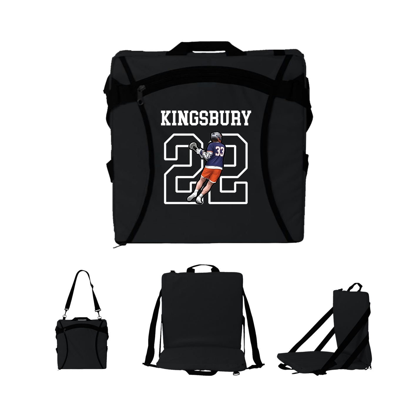 Folding Stadium Seat — Shirsey in Black
