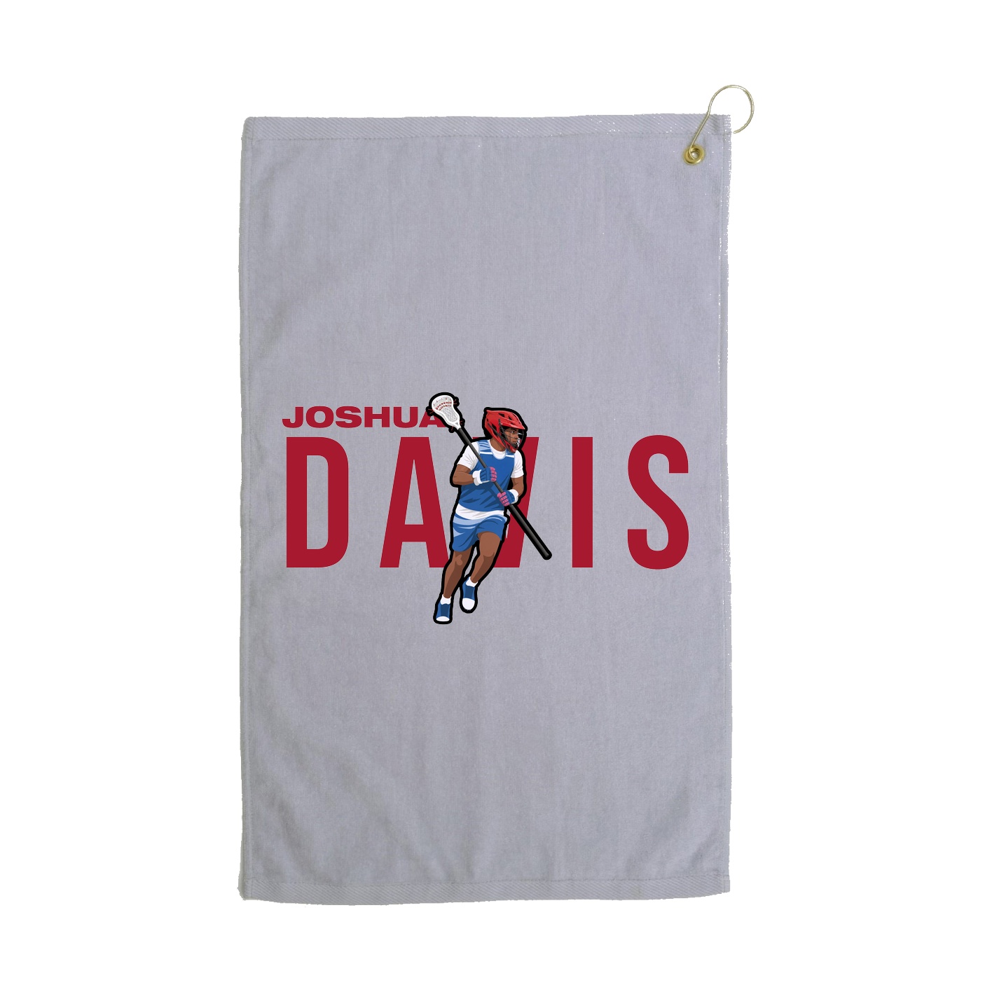 Golf Towel — Player Name in Grey