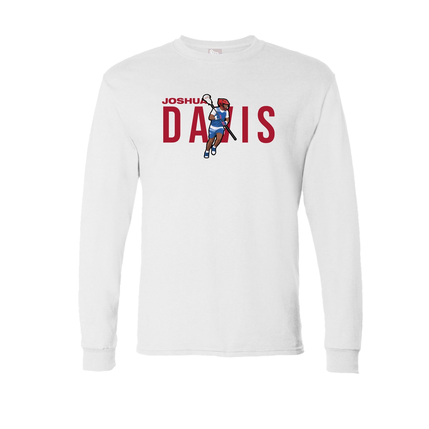 Long Sleeve Tee — Player Name in White