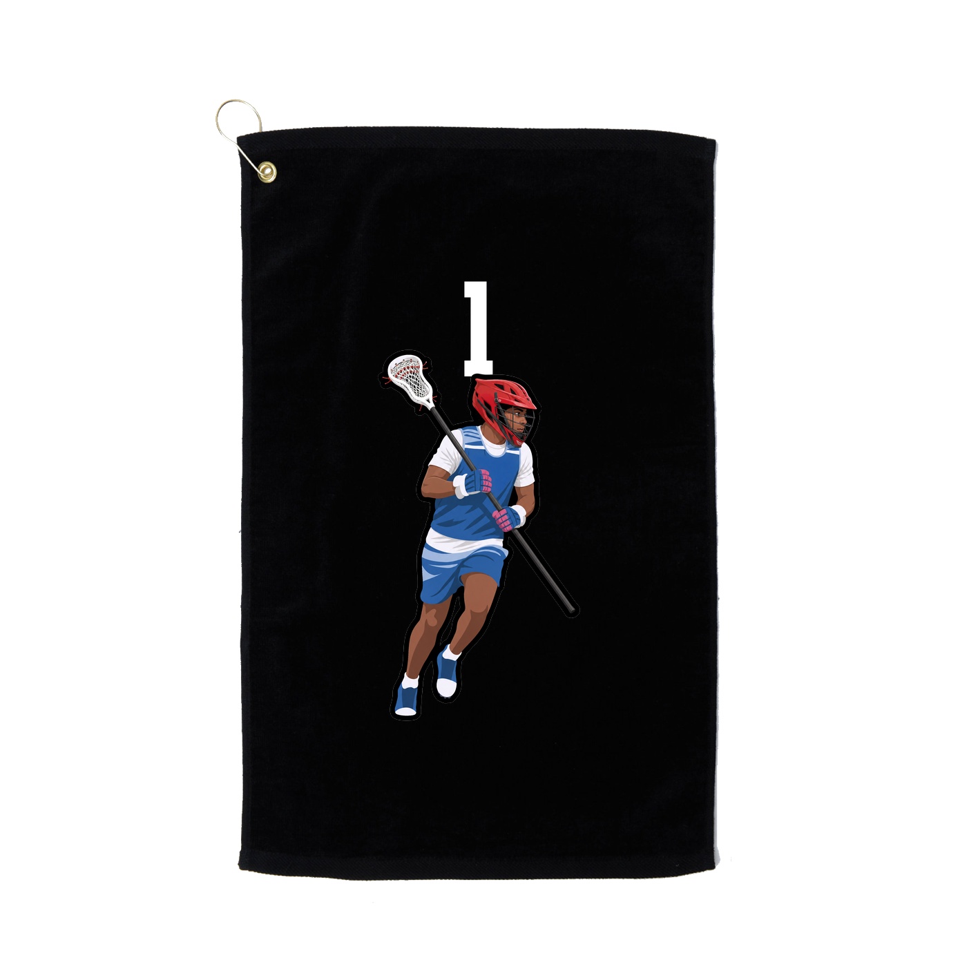 Golf Towel — Number Top in Black