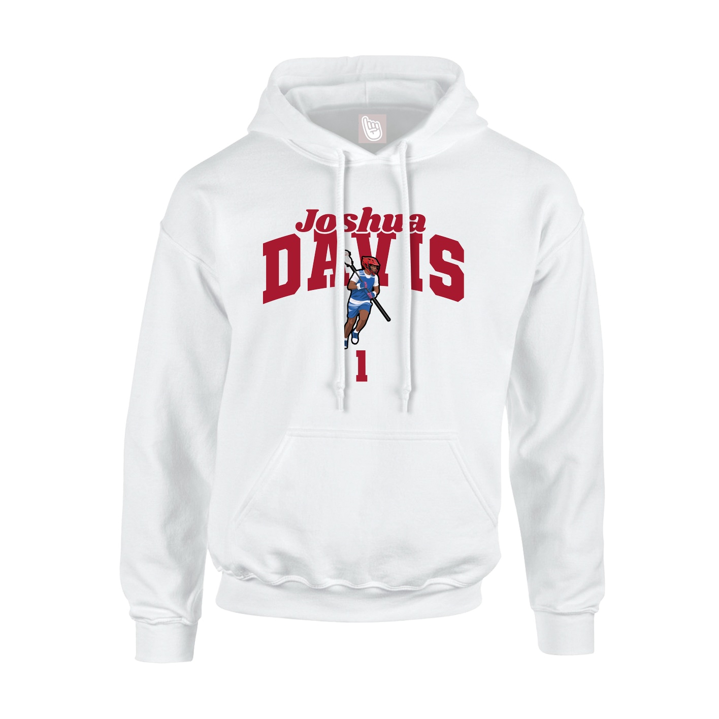 Hoodie — Signature Arch in White