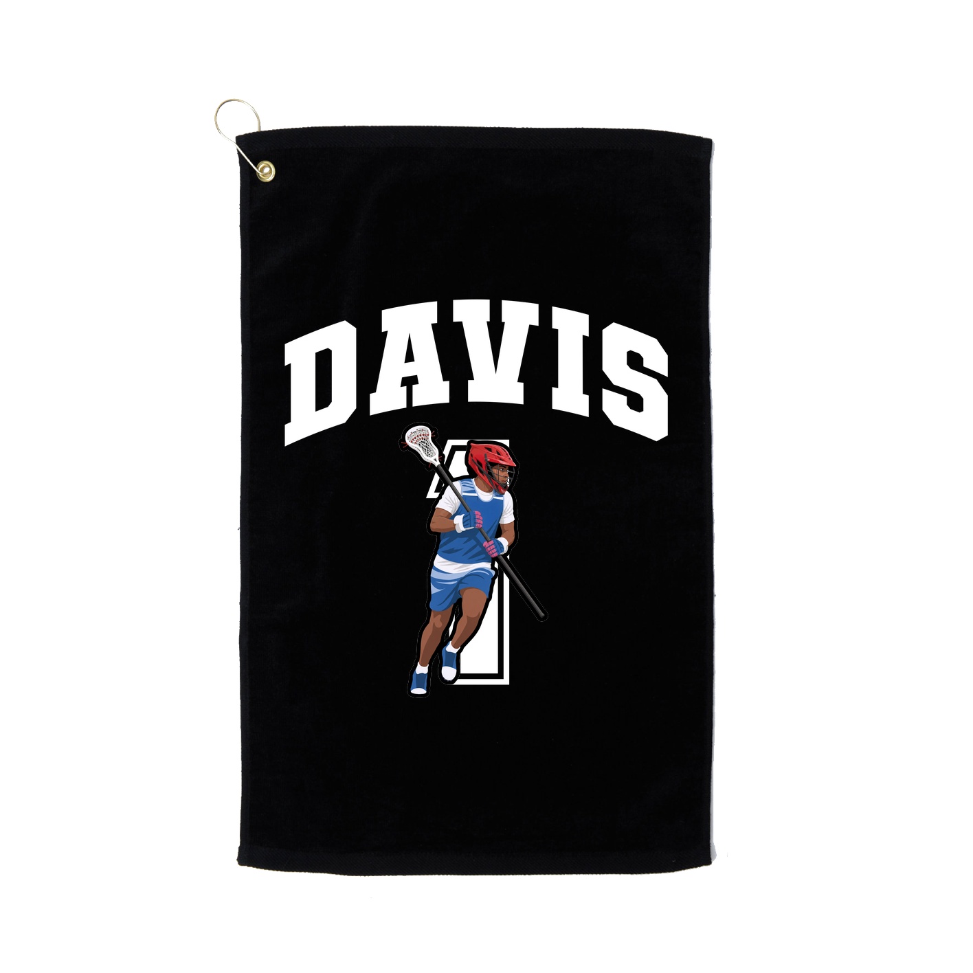Golf Towel — Number in Black