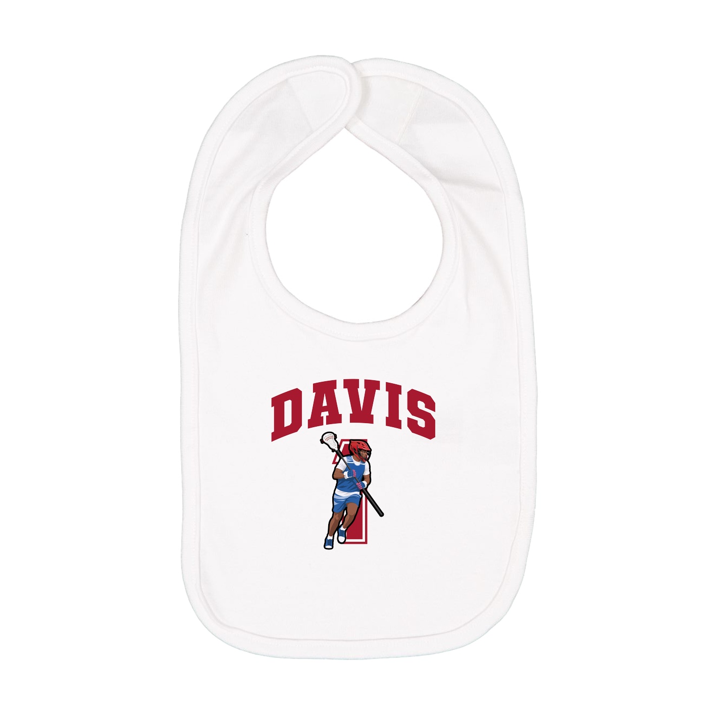 Infant Bib — Number in White