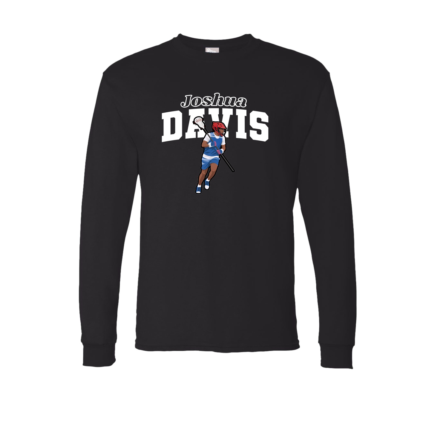 Long Sleeve Tee — Name Arch in Black