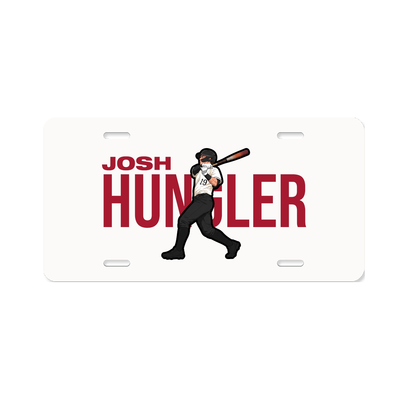 License Plate — Player Name in Classic