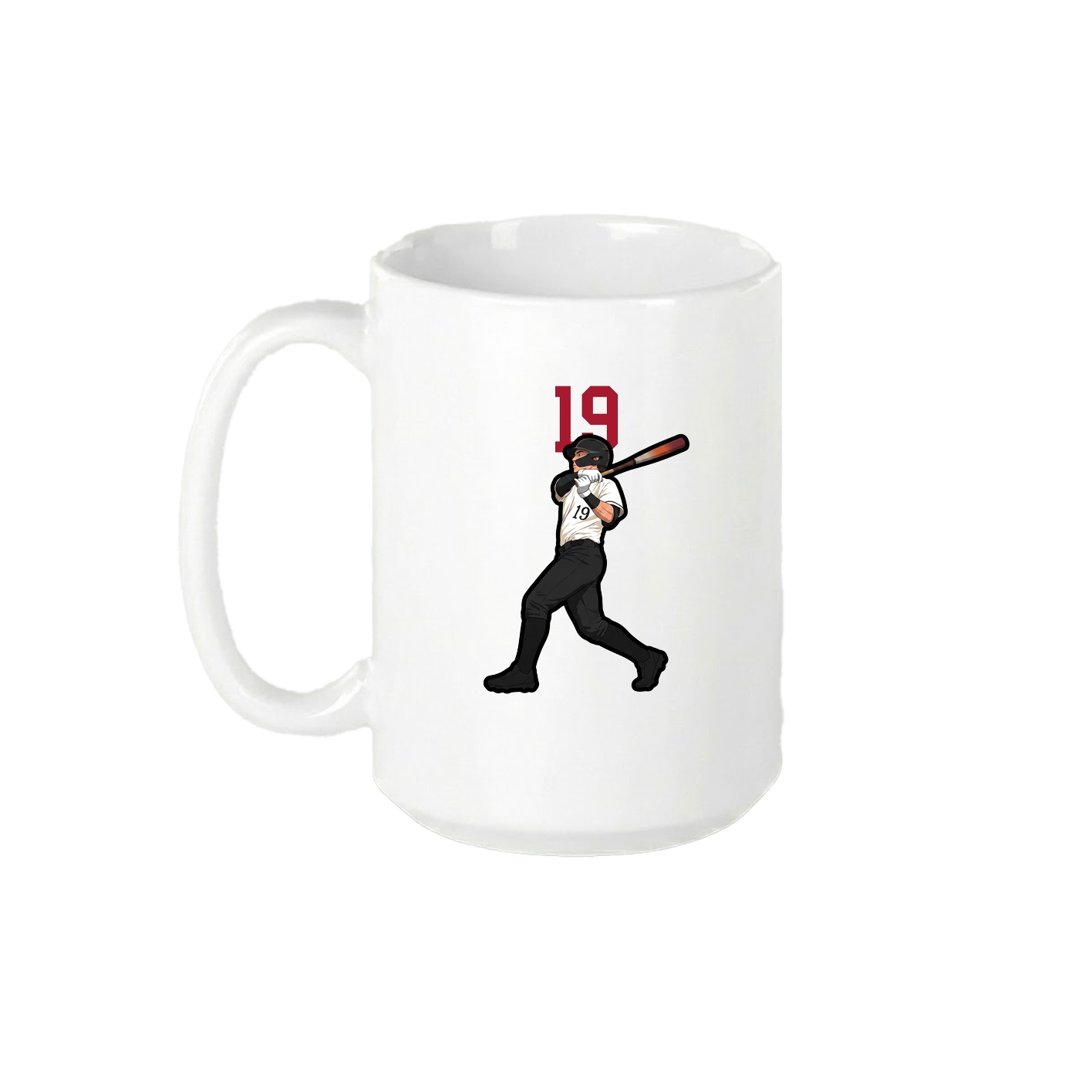 15oz Coffee Mug — Number Top in White