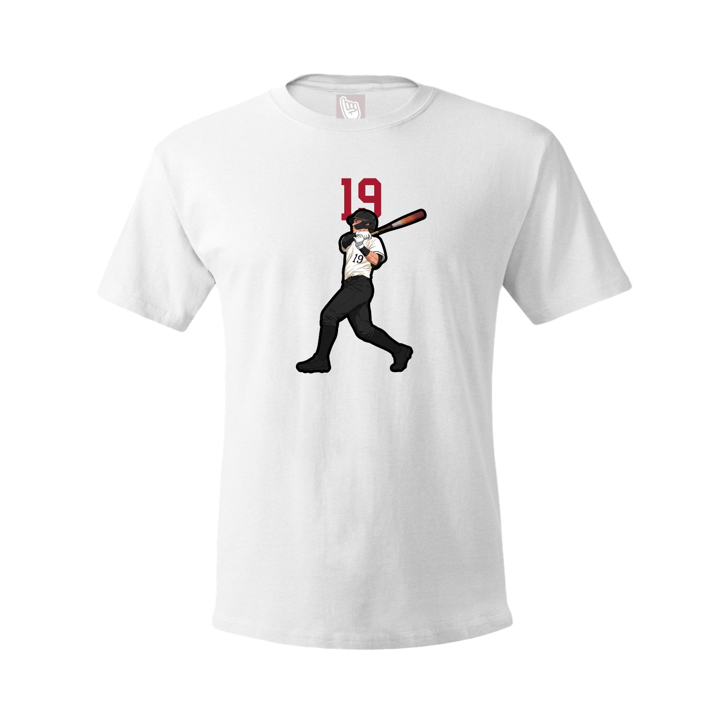 Youth Tee — Number Top in White