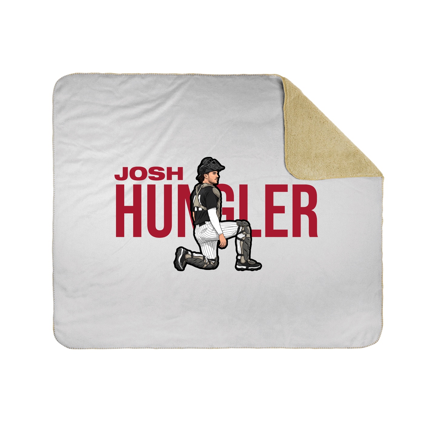 Throw Blanket — Player Name in White