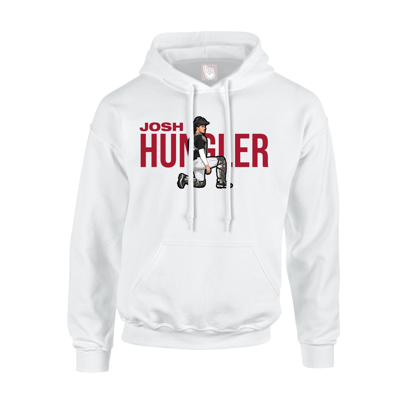 Youth Hoodie — Player Name in White