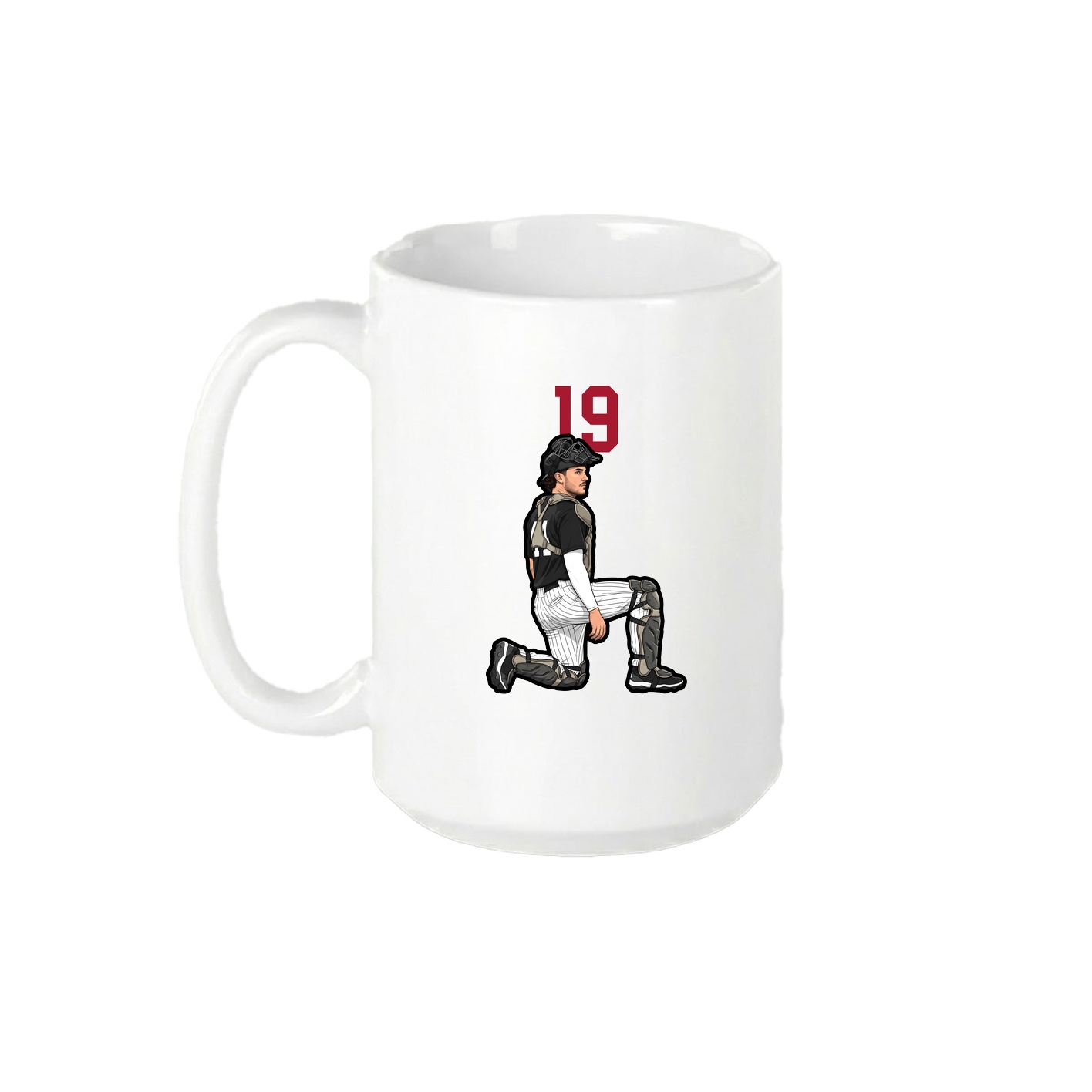 15oz Coffee Mug — Number Top in White