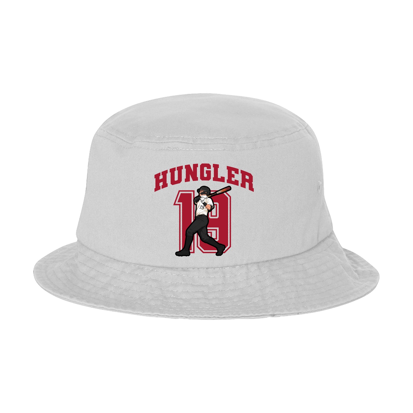 Bucket Cap — Number in White