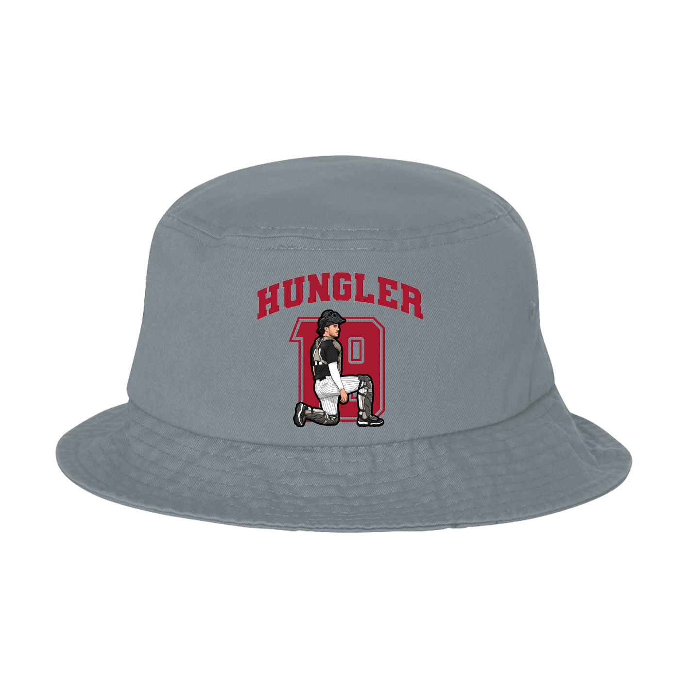 Bucket Cap — Number in Grey