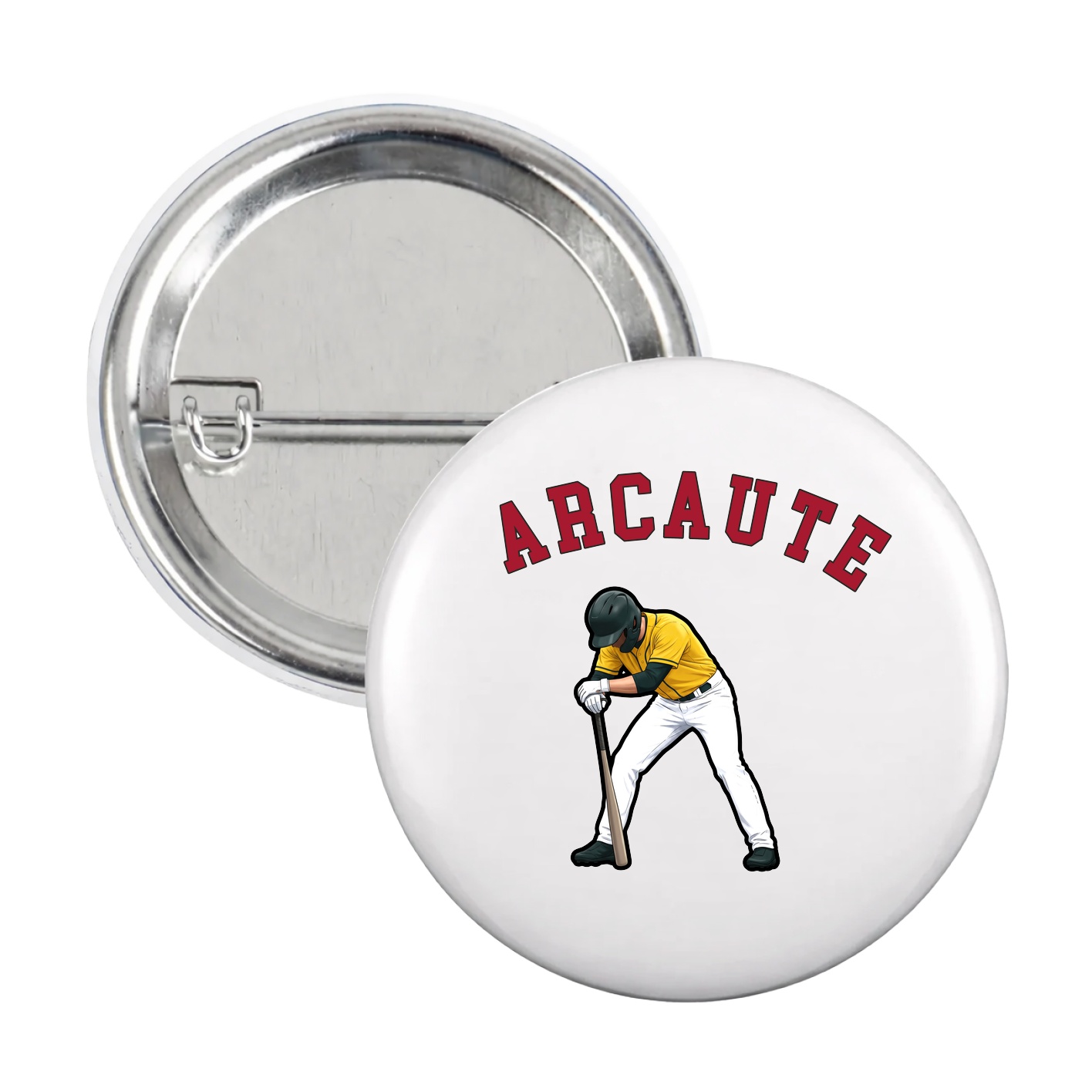 Game Day Button — Shirsey Arch in White
