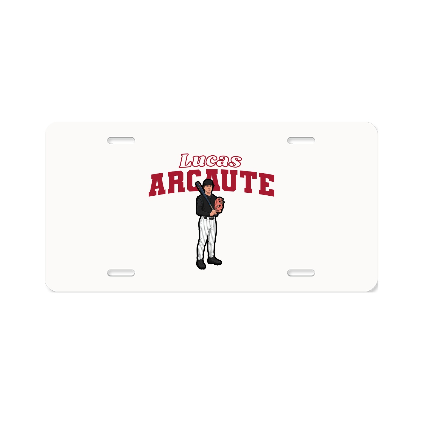 License Plate — Name Arch in Classic