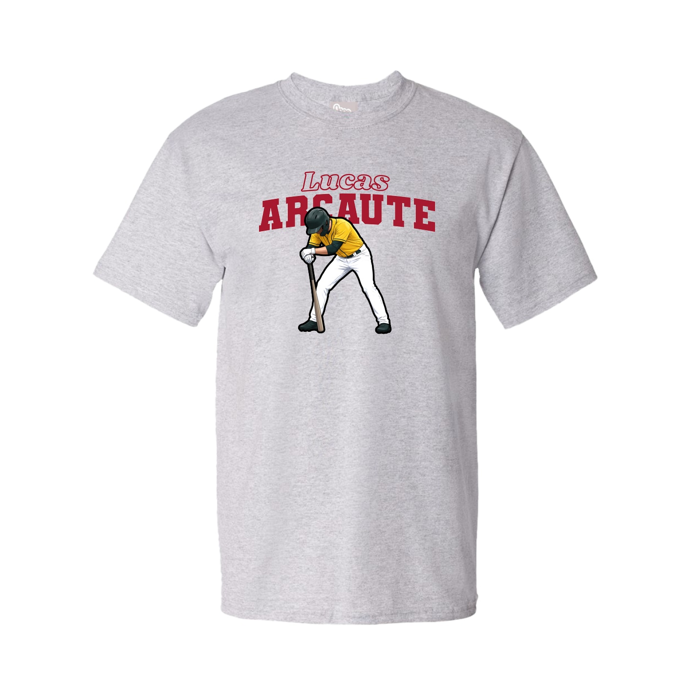 Tee — Name Arch in Grey