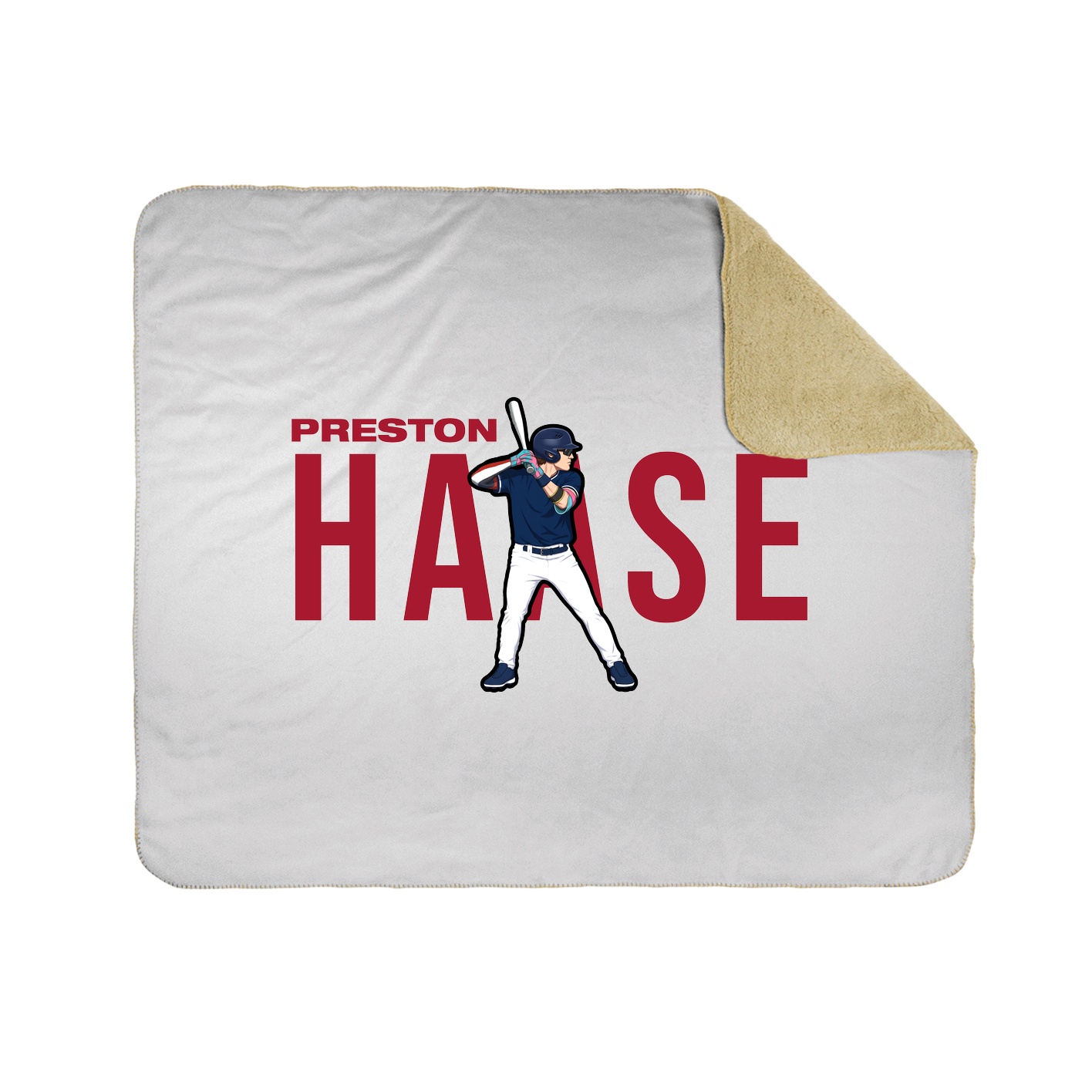 Throw Blanket — Player Name in White