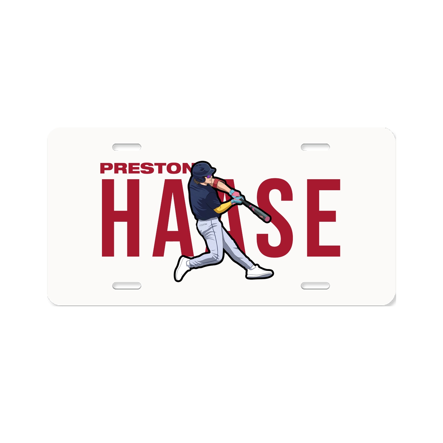 License Plate — Player Name in Classic