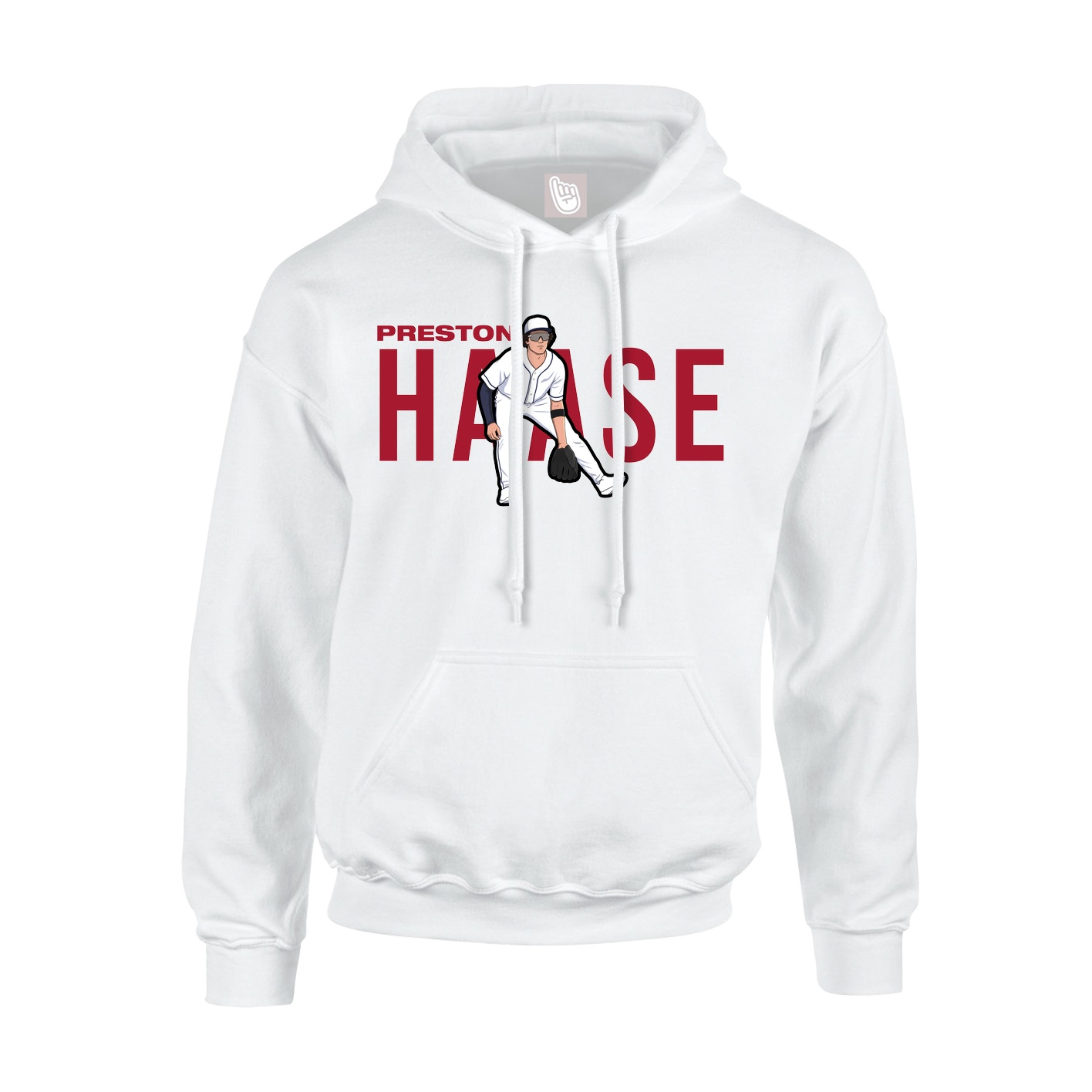 Youth Hoodie — Player Name in White