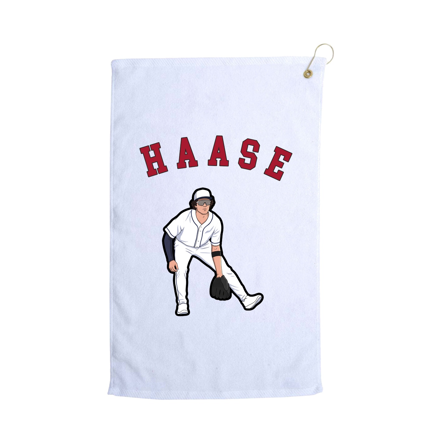 Golf Towel — Shirsey Arch in White
