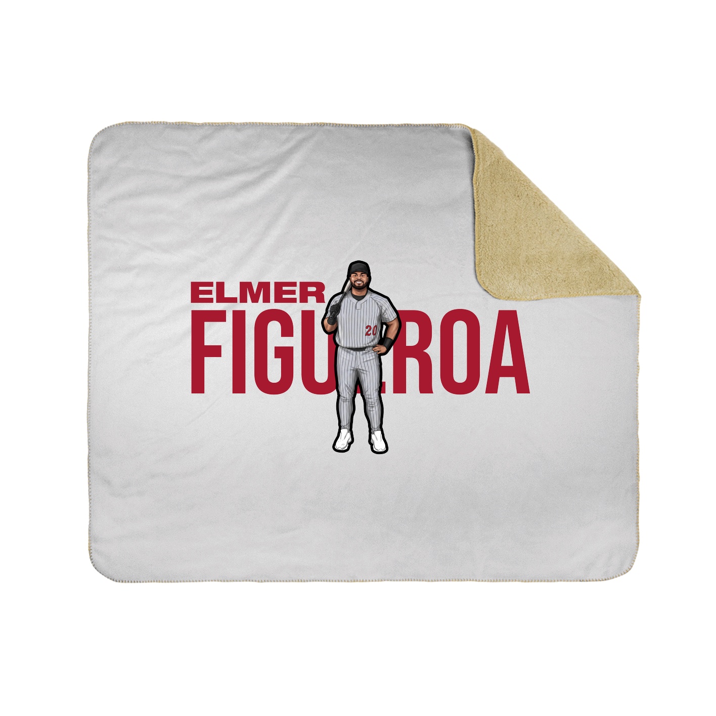 Throw Blanket — Player Name in White