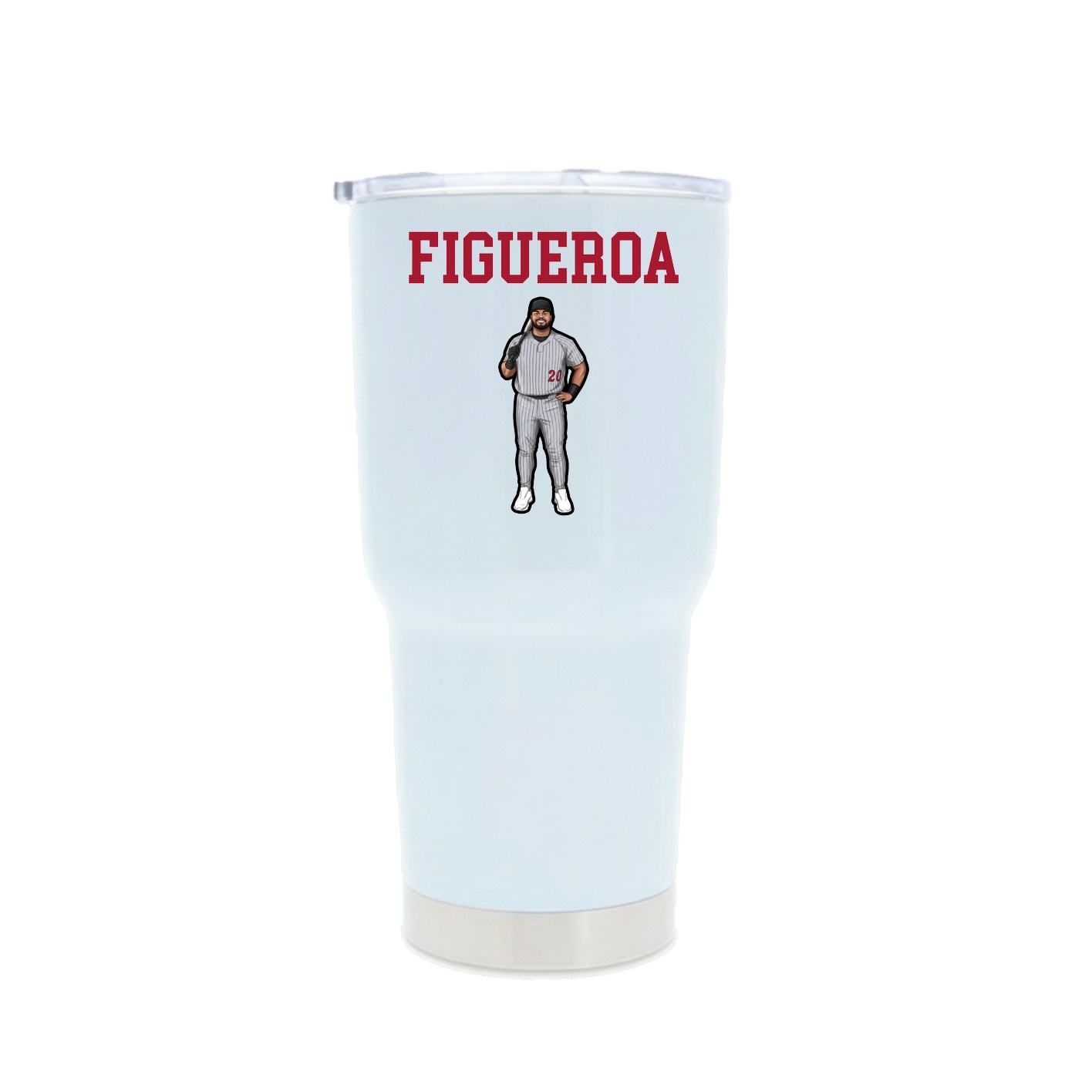 30oz Stainless Steel Tumbler — Shirsey in White