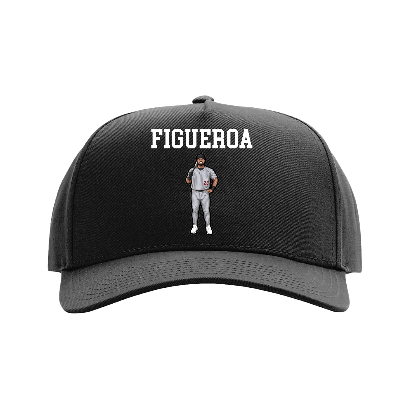 Full Fabric Five-Panel Champ Cap — Shirsey in Black
